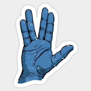 Alien Salute Sticker